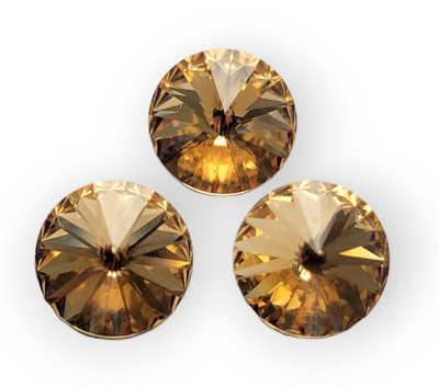 10mm Preciosa Rivoli Maxima - Light Colorado Topaz