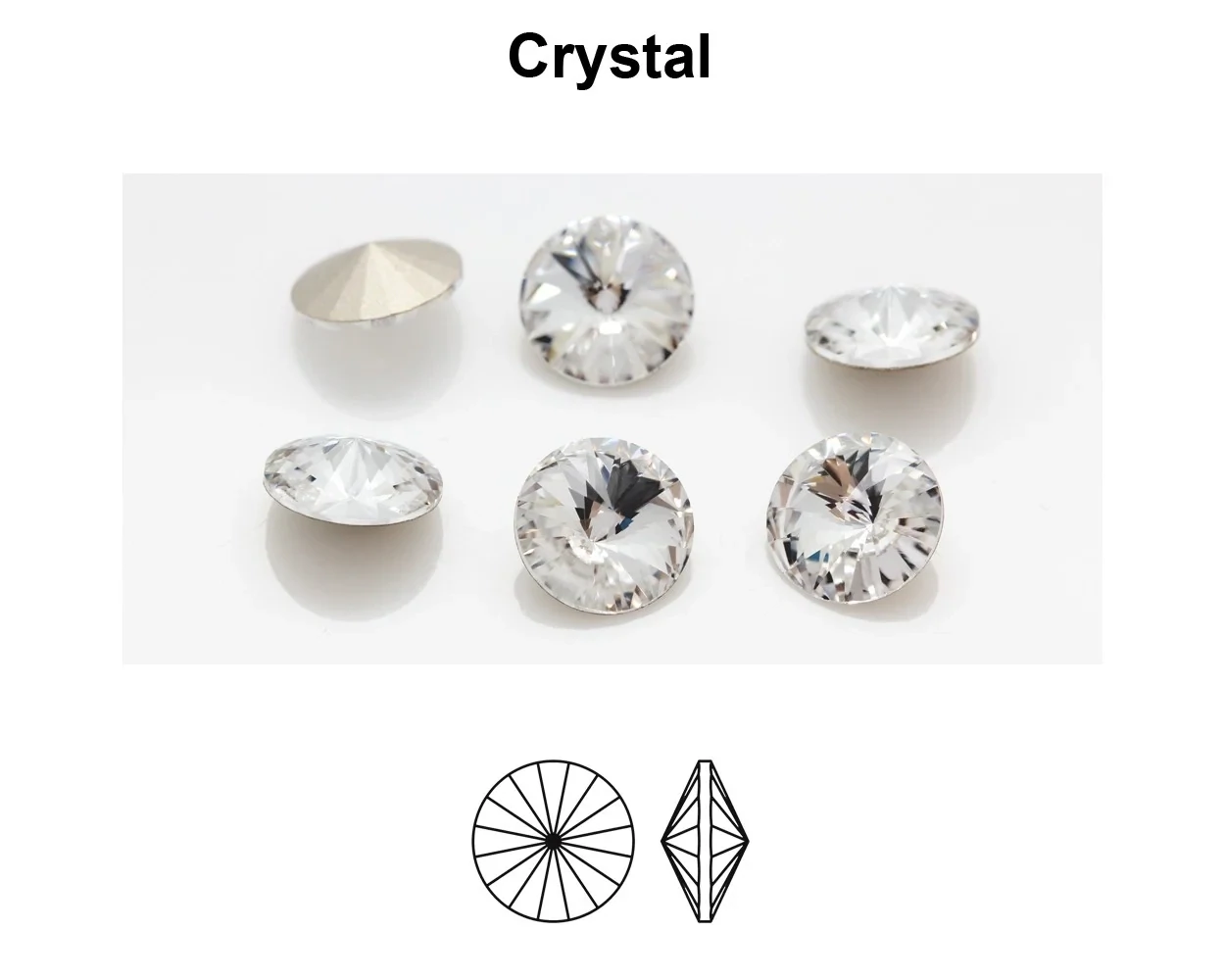 14mm Crystal - Preciosa Rivoli