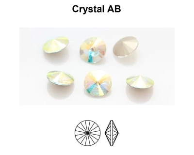 14mm Crystal AB  - Preciosa Rivoli
