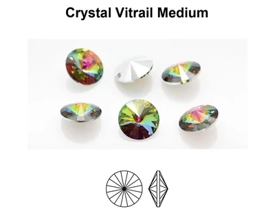 14mm Med Vitrail - Preciosa Rivoli