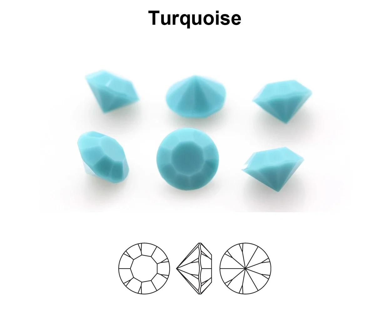 Chaton SS39 (8.3mm) Turquoise