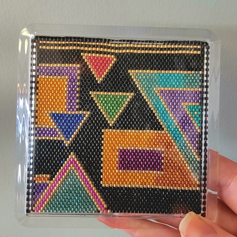 Geometric Elegance Coaster Pattern 