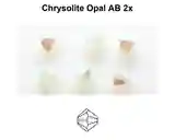 4mm PC Chrysolite Opal AB 2x 30pcs