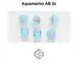 4mm PC Aquamarine AB 2x-24