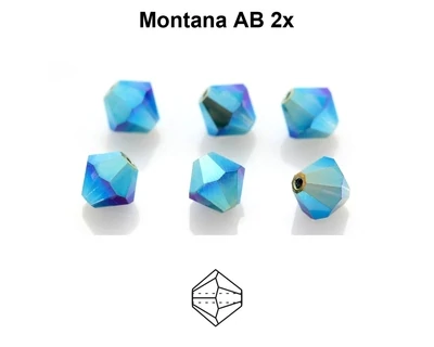 4mm PC Montana AB 2x 30pcs