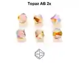 4mm PC Topaz AB 2x 30pcs