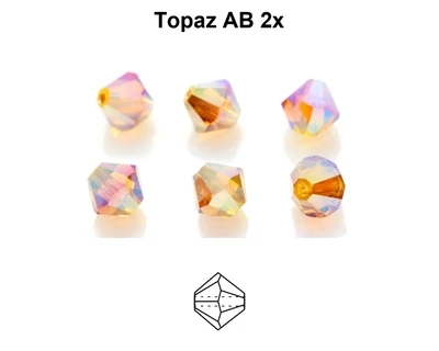 4mm PC Topaz AB 2x 30pcs