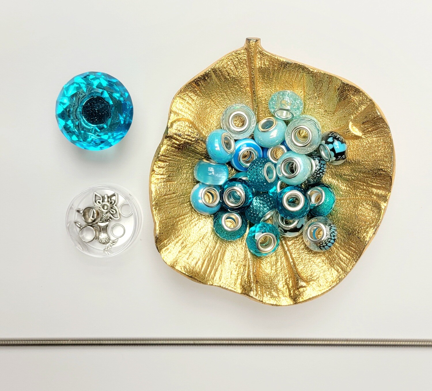 Garden Jewel - Aqua/Light Blue