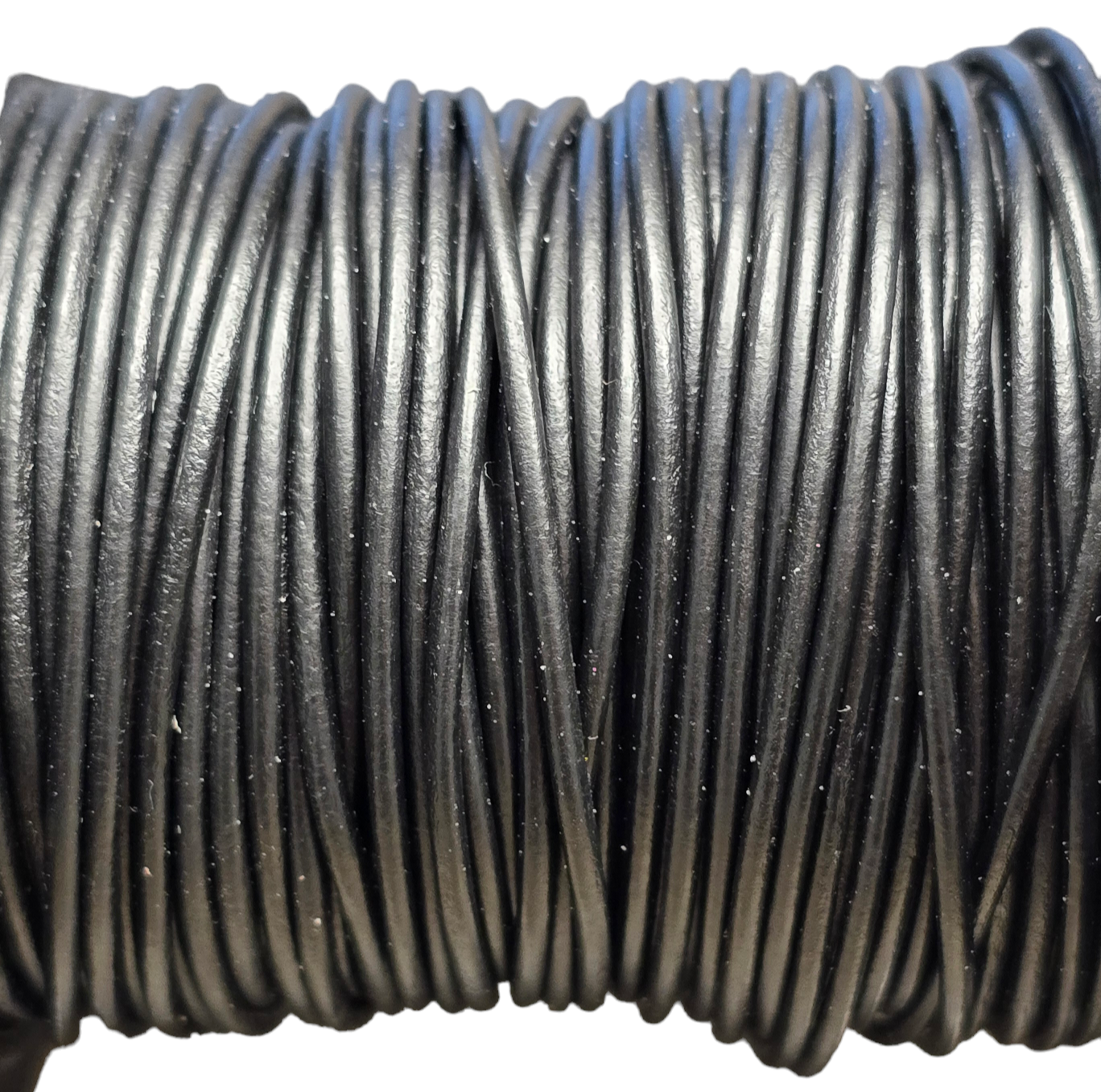 1.5mm Indian Leather - Black (sold by the foot)