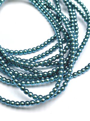 3mm Round Beads: Polynesian Light Teal