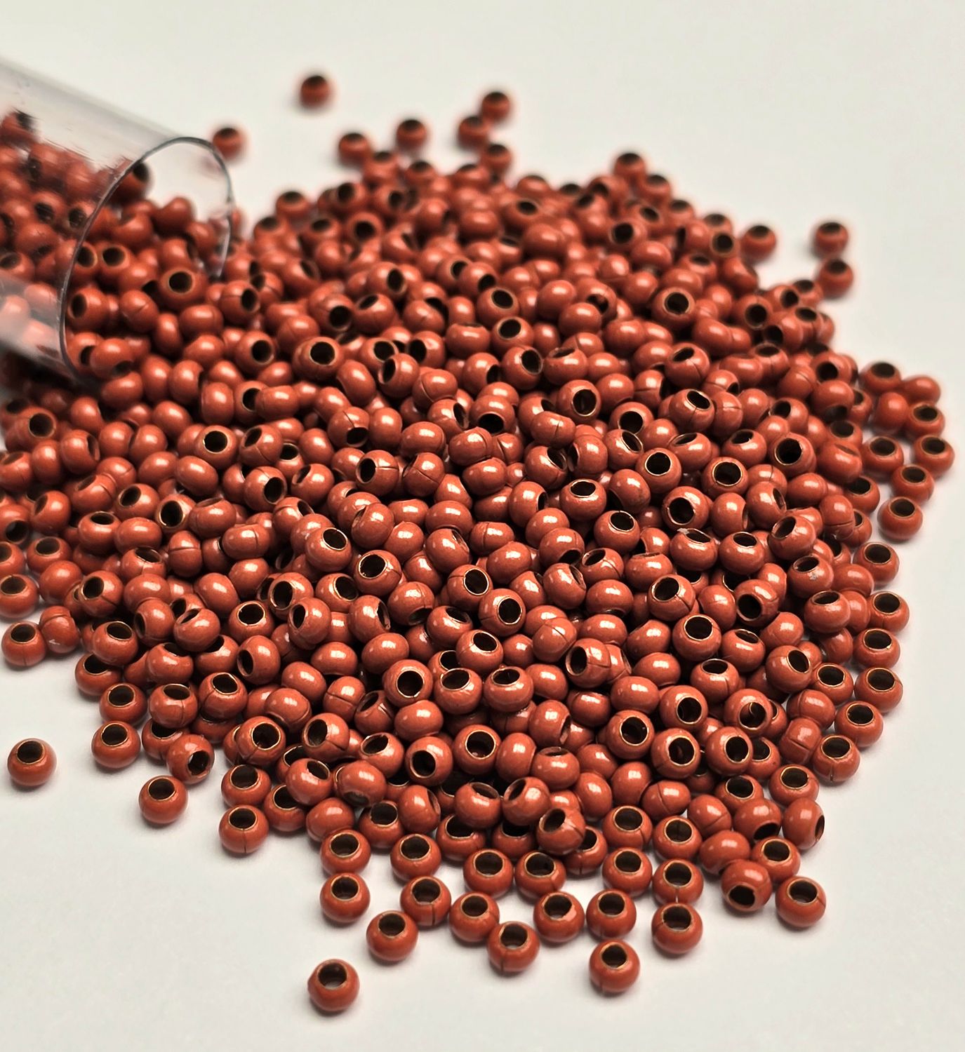 11/0 Metal Seed Beads: Orange 11/0 Metal Seed Beads: Orange