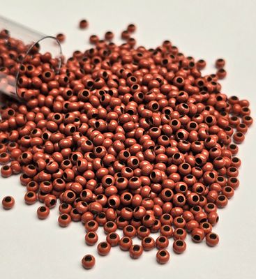 11/0 Metal Seed Beads: Orange