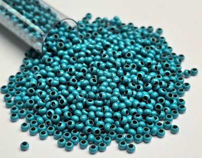 11/0 Metal Seed Beads: Turquoise 