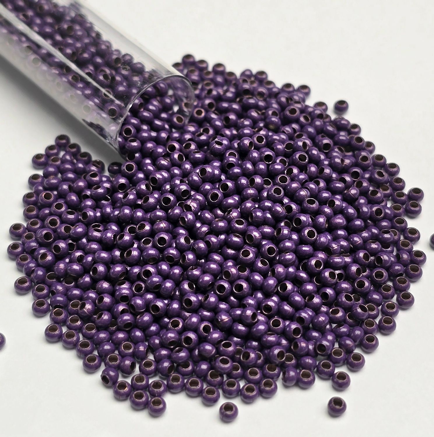 11/0 Metal Seed Beads: Purple 11/0 Metal Seed Beads: Purple