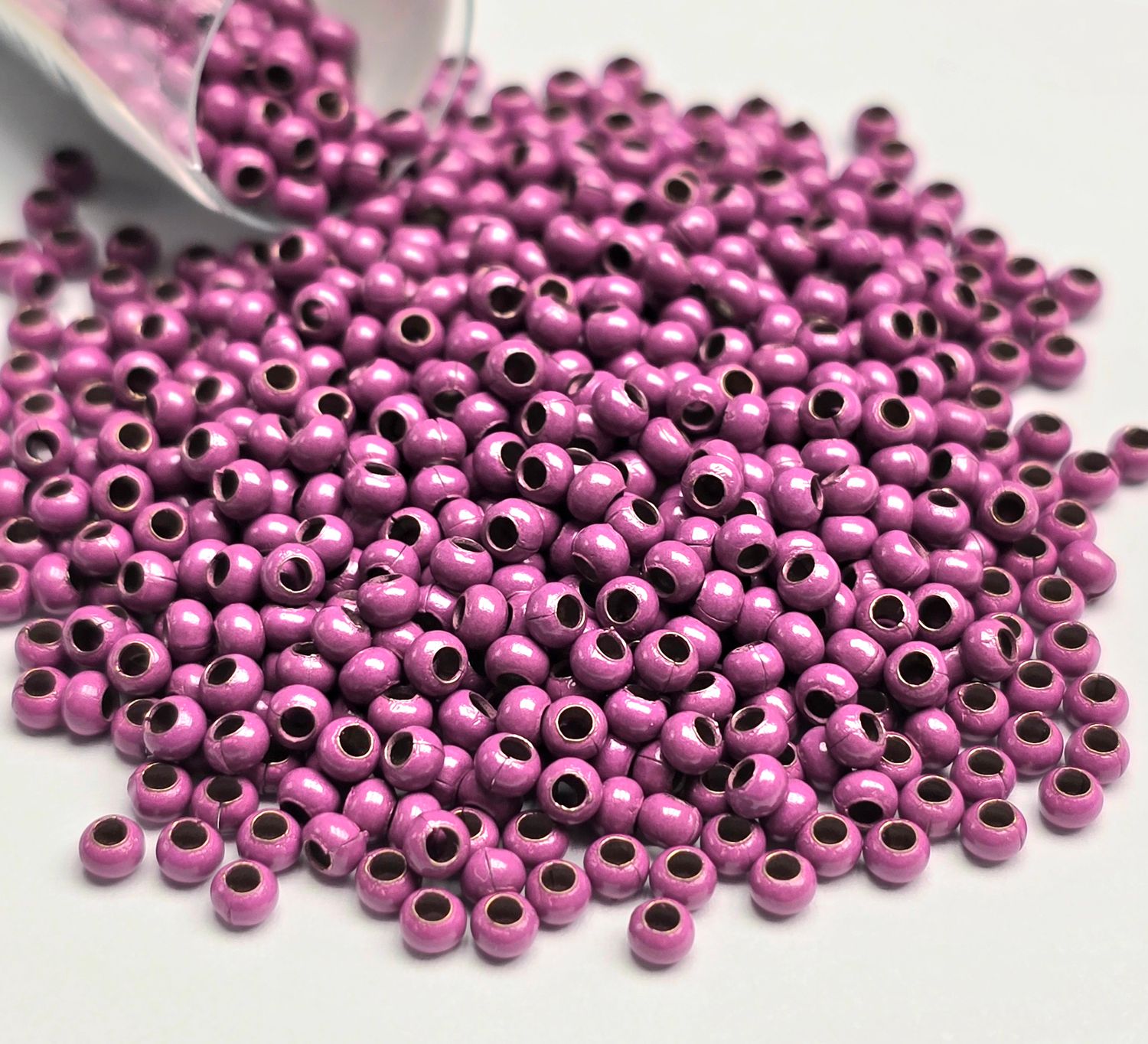 11/0 Metal Seed Beads: Fuchsia  11/0 Metal Seed Beads: Fuchsia