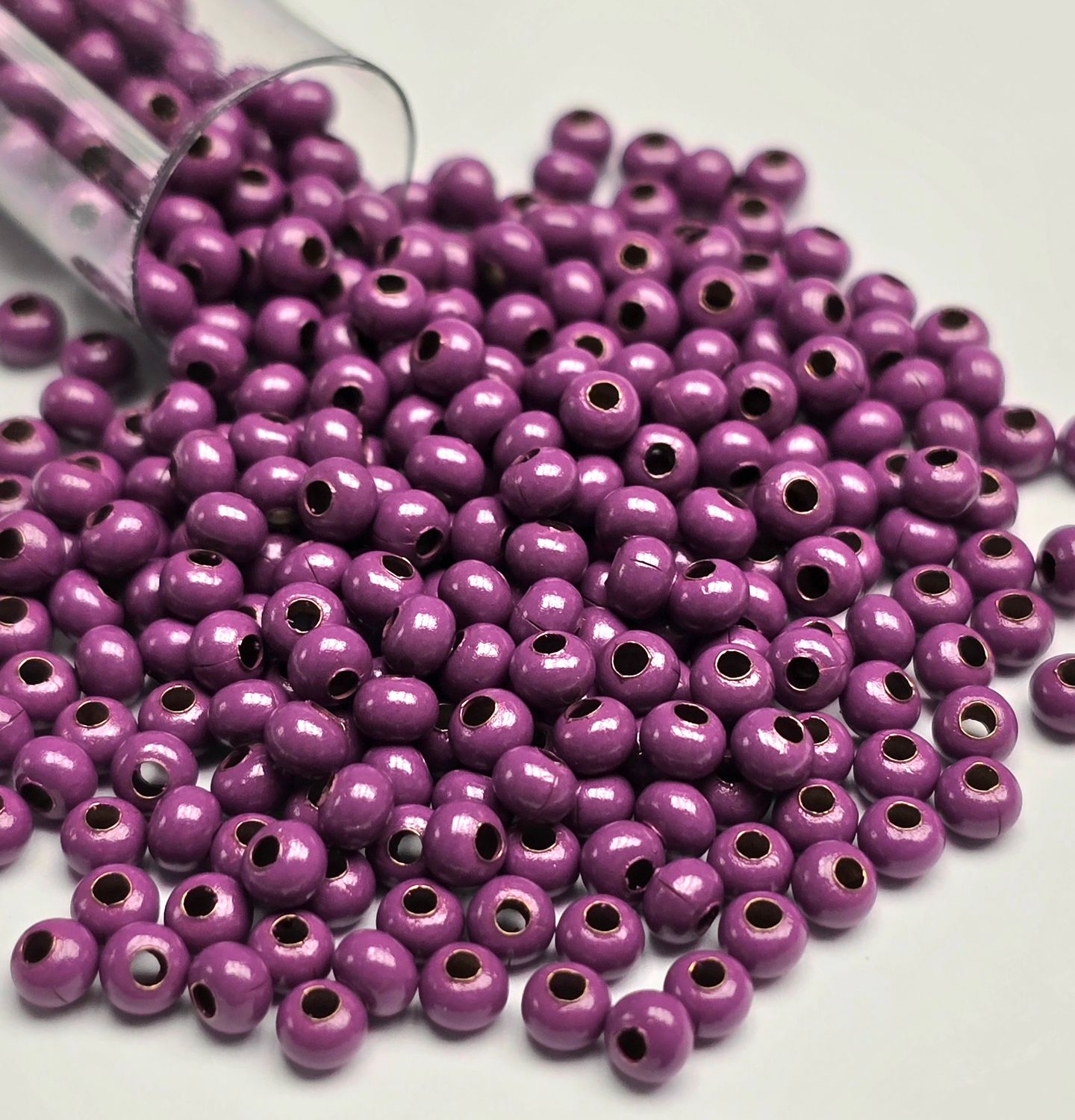 8/0 Metal Seed Beads: Fuchsia 