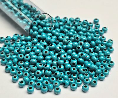 8/0 Metal Seed Beads: Turquoise 