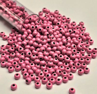 8/0 Metal Seed Beads: Pink