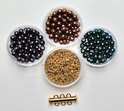 Daisy Chain Bracelet Kit: Tahitian 