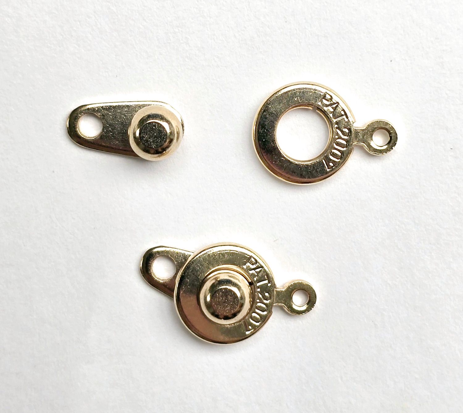 Ball & Socket Clasp: 8mm Gold Plated 