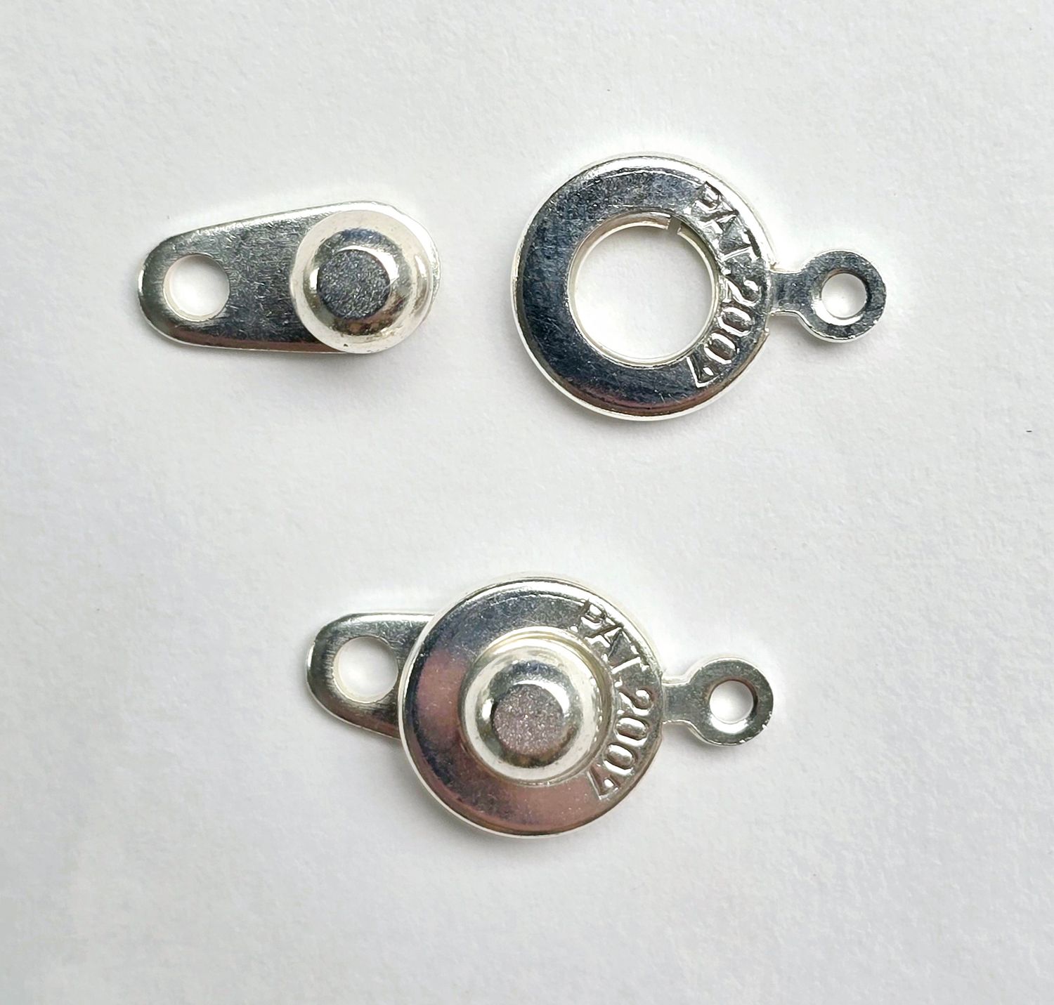 Ball & Socket Clasp: 8mm Silver Plated