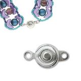 Ball & Socket Clasp: 6mm Silver Plated 