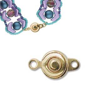 Ball & Socket Clasp: 6mm Gold Plated