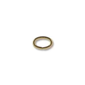 Oval Jump Rings: 4x6mm Gold Plated
