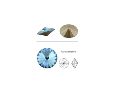 14mm Aquamarine - Primero Rivoli