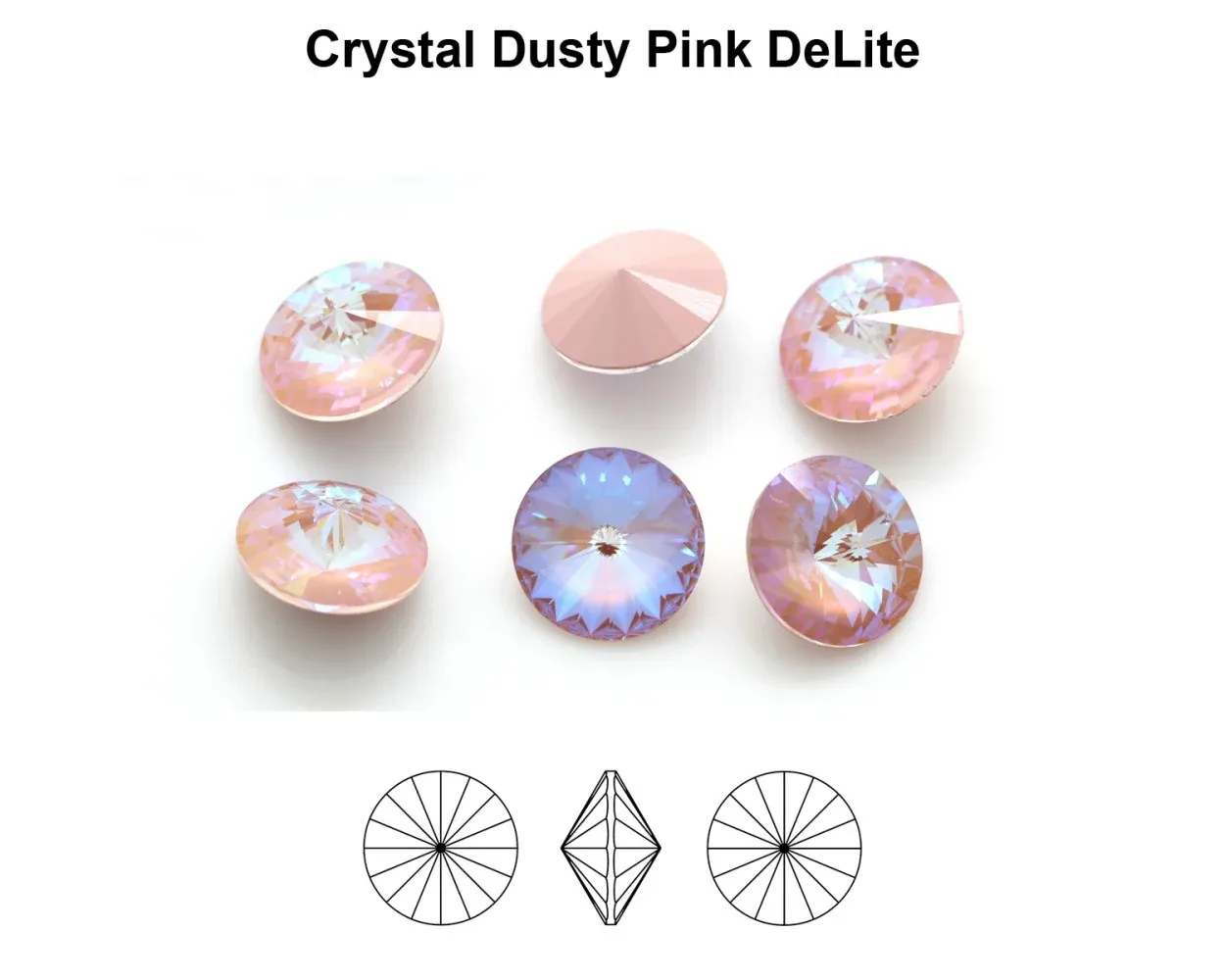 14mm Dusty Pink Delite - Primero Rivoli
