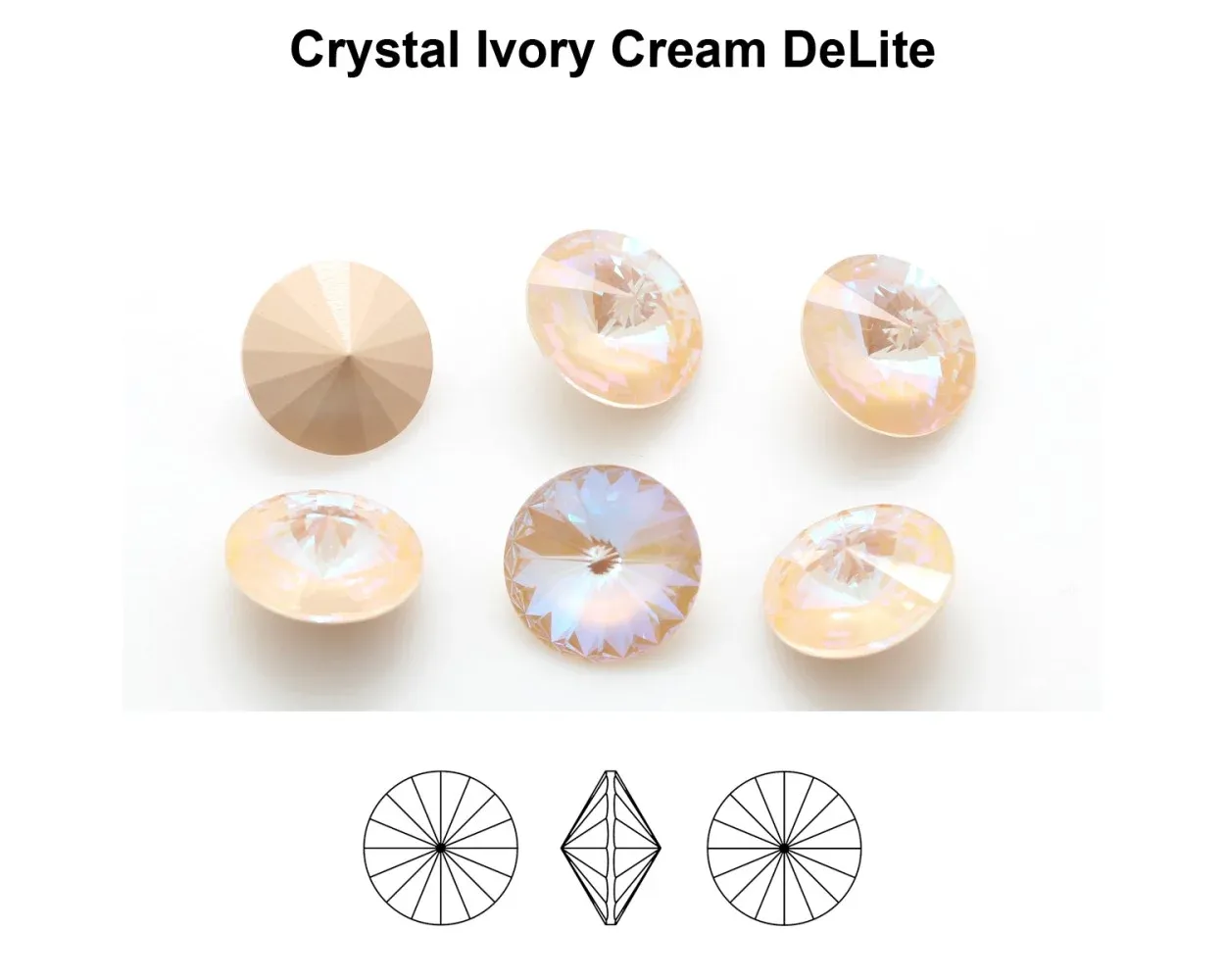 14mm Ivory Cream Delite - Primero Rivoli