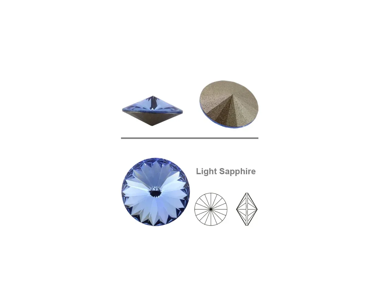 14mm Lt Sapphire - Primero Rivoli