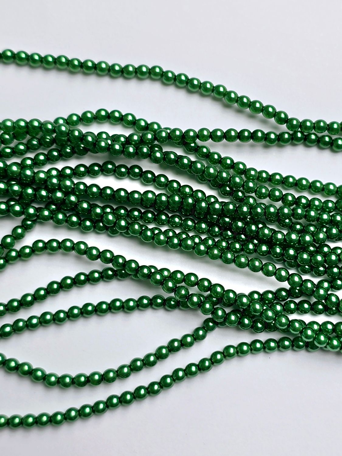 3mm Round Beads: New Grass Pearl