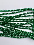 3mm Round Beads: Emerald Pearl