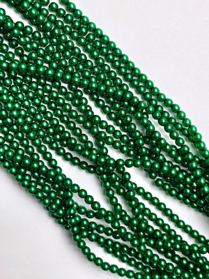 4mm Round Beads: New Grass Pearl