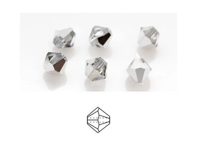 6mm Bicone Crystals: Labrador Half