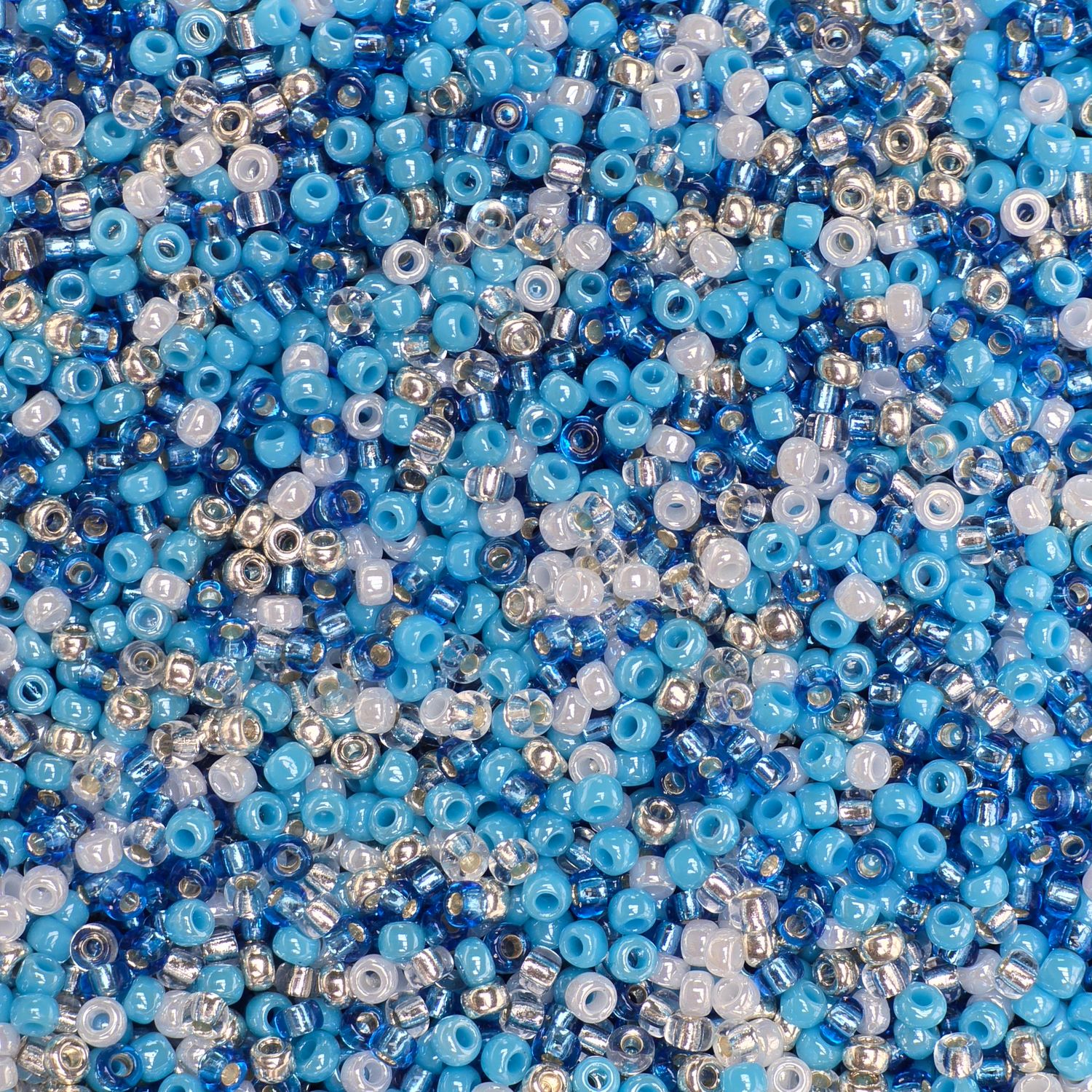 11/0 Seed Bead Mix:  Snowflake