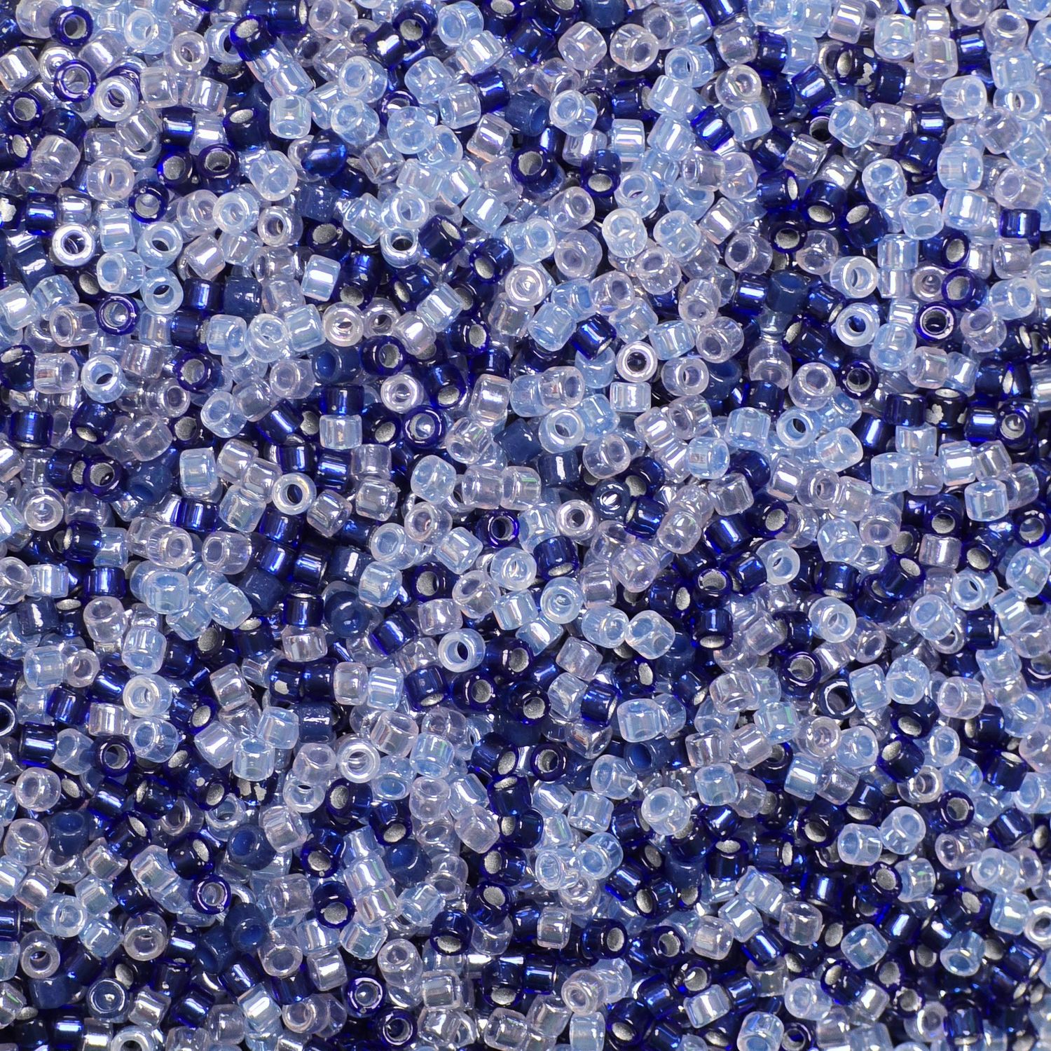 11/0 Delica Mix: Shades of Blue