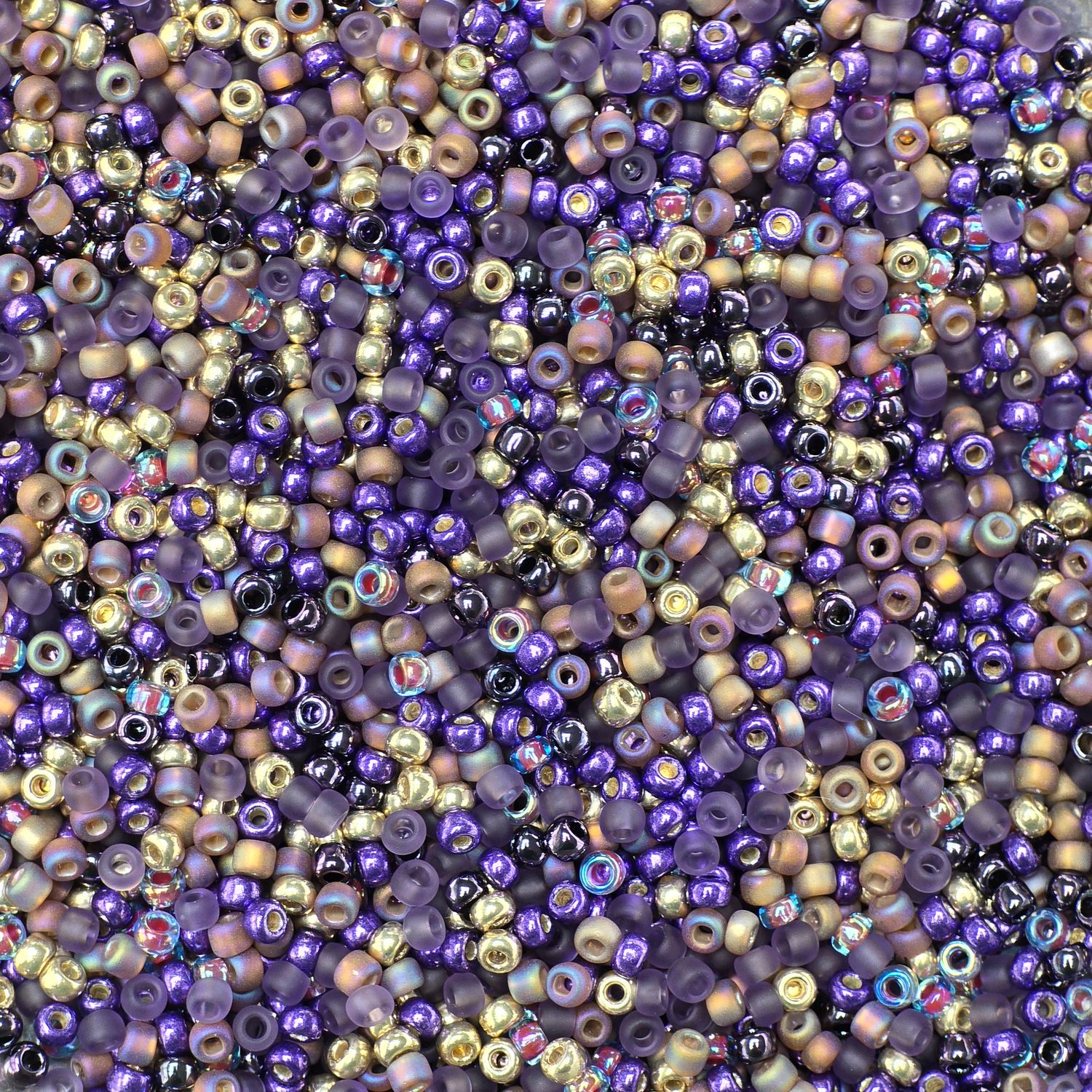 11/0 Seed Bead Mix: Purple Passion