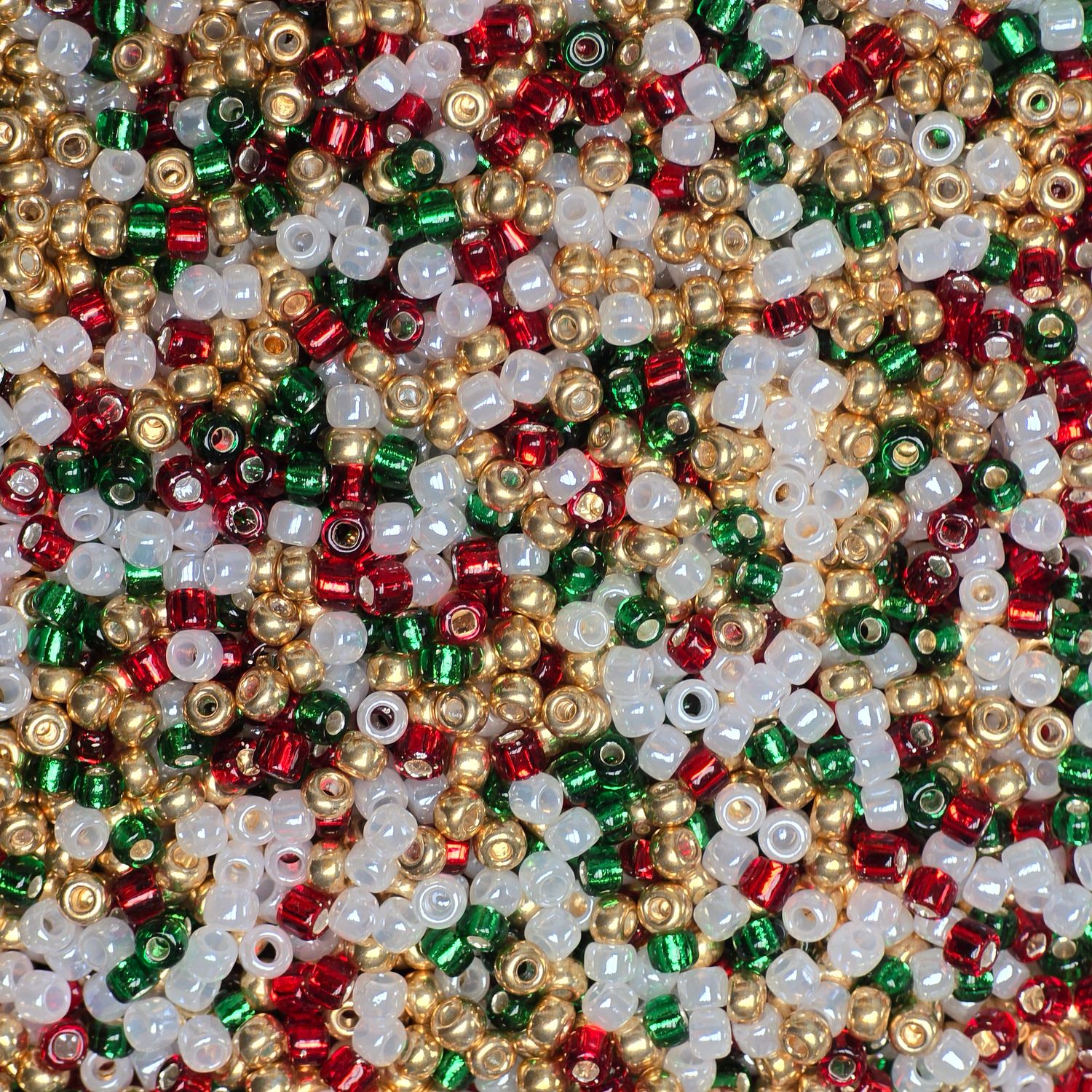 8/0 Seed Bead Mix: Christmas Mix