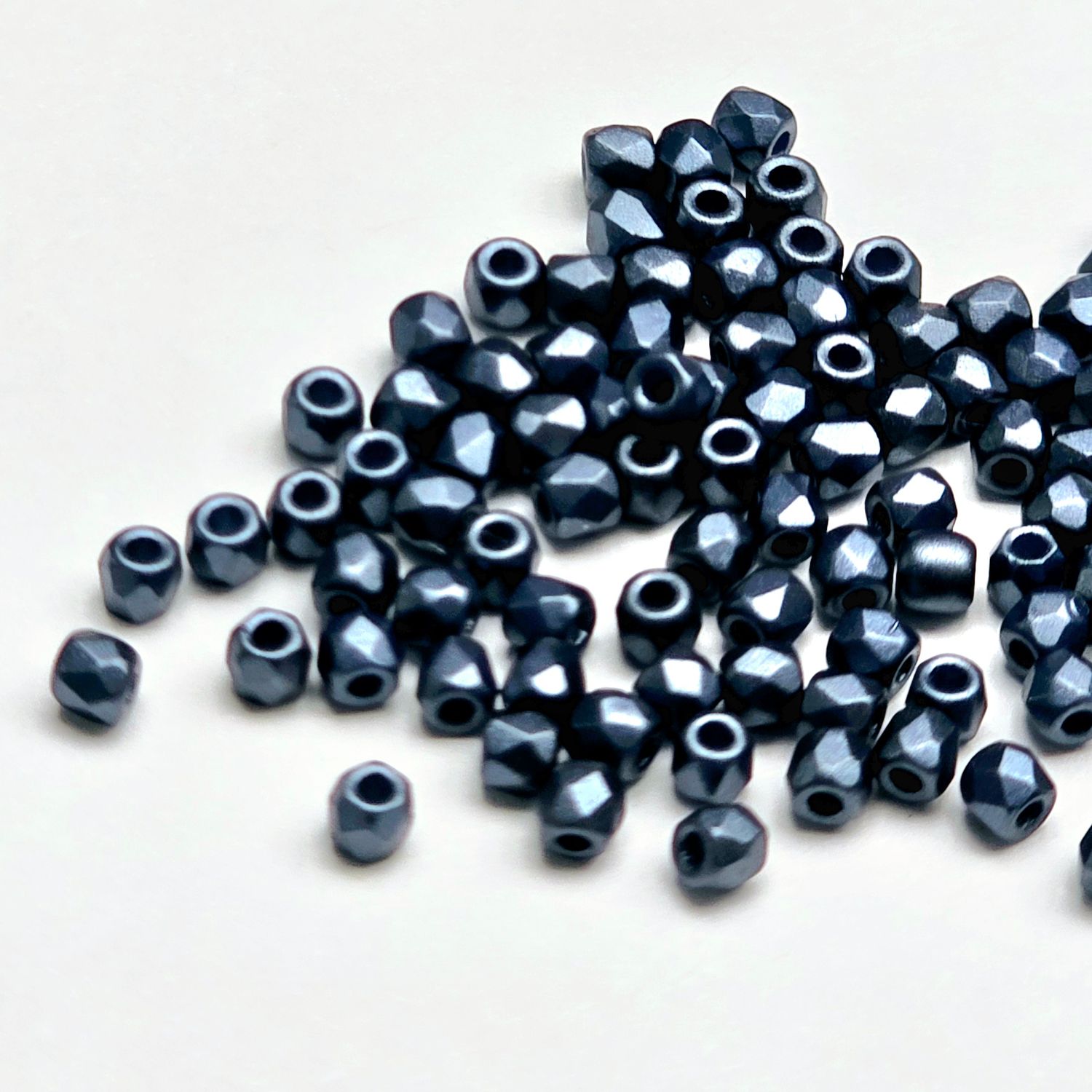 FPR0225042: Pastel Montana Blue 2mm Fire Polish (100 Pieces)