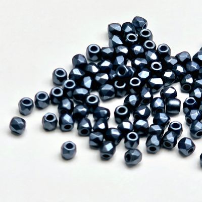 FPR0225042: Pastel Montana Blue 2mm Fire Polish (100 Pieces)