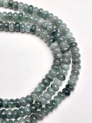 8mm Smooth Rondelle: Burna Jasper