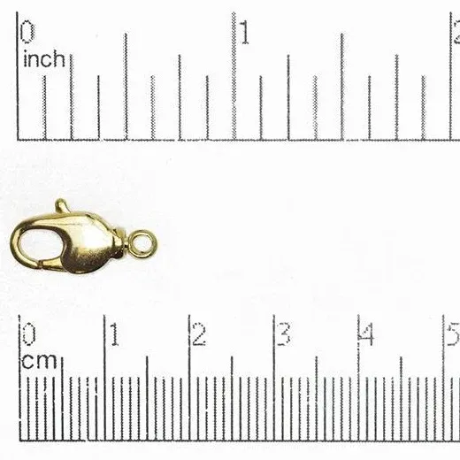 Lobster Claw: 17x9mm Gold Plated Swivel Base Lobster Claw: 17x9mm Gold Plated Swivel Base