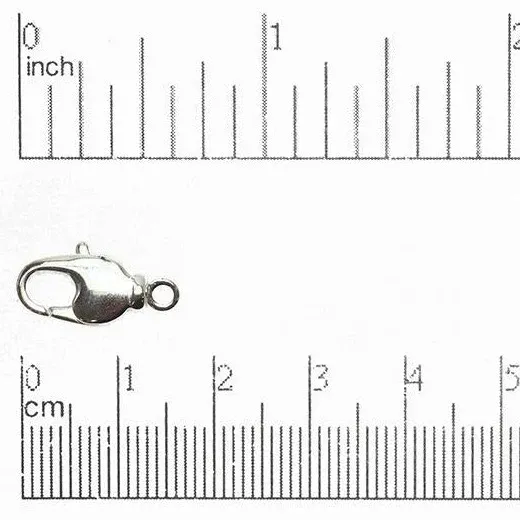 Lobster Claw: 17x9mm Silver Plated Swivel Base Lobster Claw: 17x9mm Silver Plated Swivel Base
