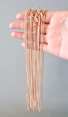 Snake Chain Rose Gold 18' Necklace