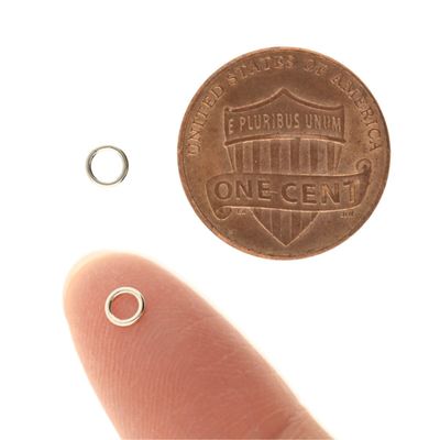 Round Jump Rings: 4mm Silver Plated