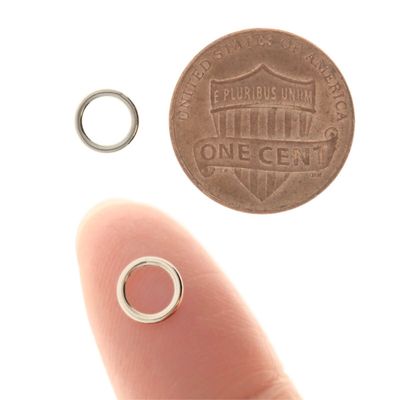 Round Jump Rings: 7mm Silver Plated