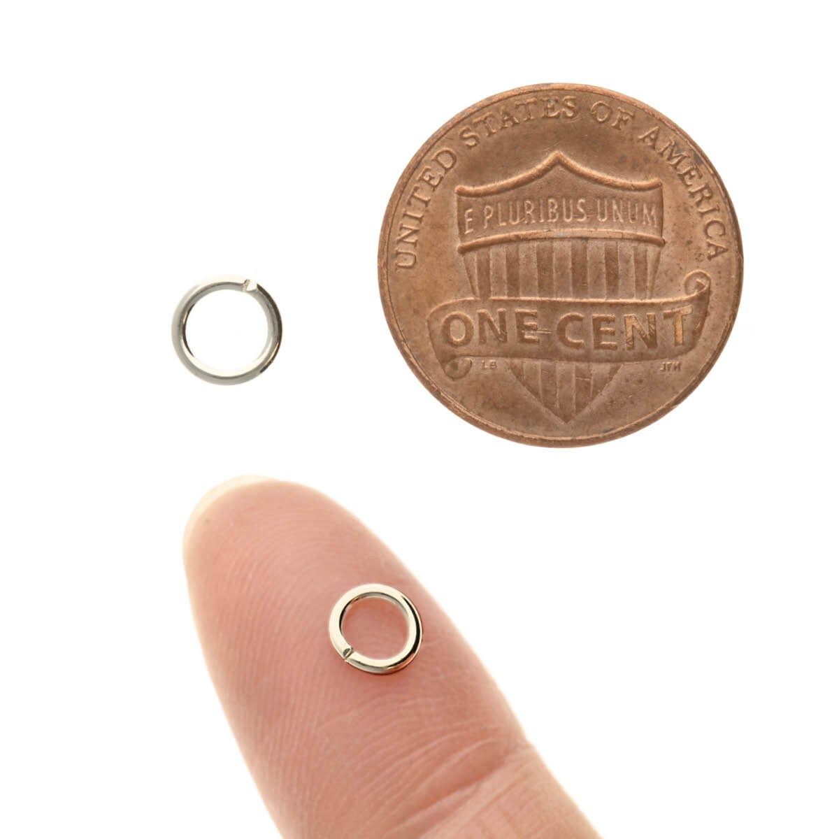 Closed Jump Rings: 6mm Silver Plated