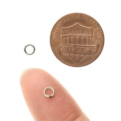 Closed Jump Rings: 4mm Silver Plated